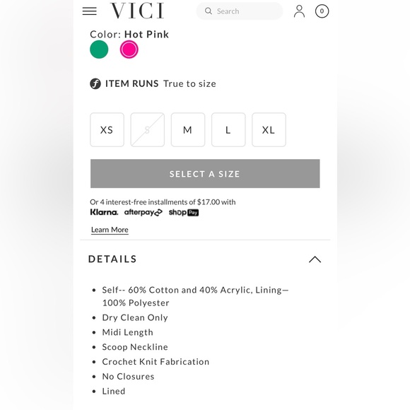 Vici Copacabana Beach Crochet Knit Midi Dress - Picture 4 of 5